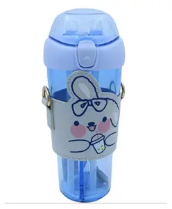 Sanjary Cartoon Water Bottle Blue - 530 ml