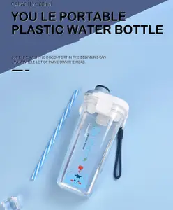 YAMAMA Fruit Theme Stylish Water Bottle Blue - 500 ml