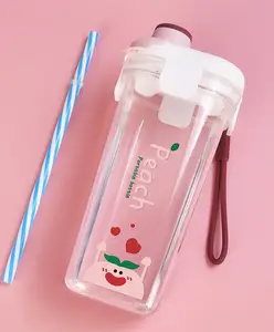 YAMAMA Fruit Theme Stylish Water Bottle Pink - 500 ml