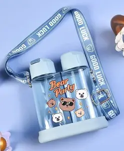 YAMAMA 2 In 1 Drink & Mist Water Bottle Anti Leak Spill Proof Bottle BPA Free Sky Blue - 640 ml