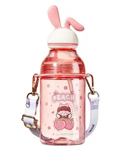 YAMAMA Kawai Design Water Bottle Pink - 400 ml