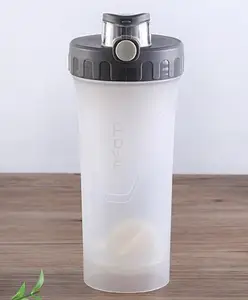 YAMAMA Sports Shaker Sipper Bottle with Blender Ball White - 700 ml