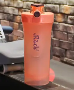 YAMAMA Sports Shaker Sipper Bottle with Blender Ball Anti Leak Spill Proof Bottle Peach - 700 ml