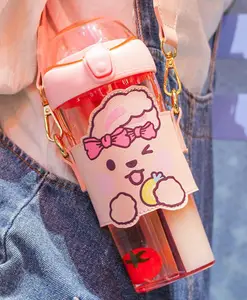 YAMAMA Double Wall Heavy Sipper Water Bottle BPA Free Drinking Bottle Pink - 530 ml