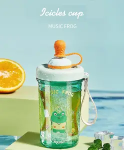 YAMAMA Tumbler Bottle With Cooling Ice Stick Green - 500 ml