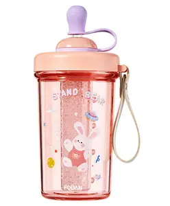 YAMAMA Tumbler Bottle With Cooling Ice Stick Pink - 500 ml