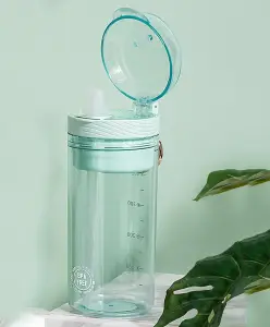 YAMAMA Sipper Water Bottle Green - 420 ml