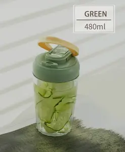Yamama All Beverages Stylish Tumbler Bpa Free Drinking Bottle Green - 480 ml