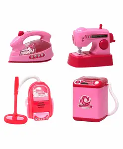 DOMENICO DOMENICO 4 in 1 Appliances Battery Operated Play Set with Light and Sound - Pink