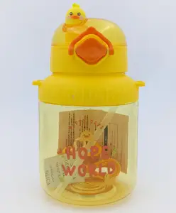 Sanjary Water Bottle with Straw Yellow - 1150 ml