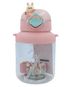 SANJARY Water Bottle with Straw Pack of 1 Pink- 1150 ml