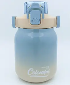 SANJARY Water Bottle with Sipper Antileak Pop Yellow and Blue - 620 ml