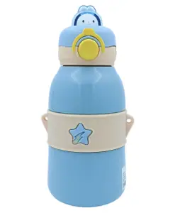 SANJARY Insulated Water Bottle with Strap Blue - 490 ml