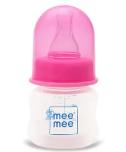 Mee Mee Plastic Premium Feeding Bottle Pink - 60 ml