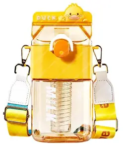 FunBlast Cute Duck Water Bottle with Sipper - 950 ml