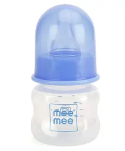 Mee Mee Plastic Premium Feeding Bottle - 60 ml (Color May Vary)