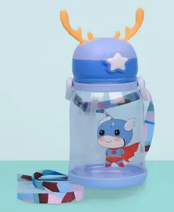 Mihar Essentials Straw Sipper Blue - 600 ml