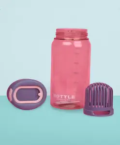 Mihar Essentials Fruit Infuser Sipper Water Bottle Grey - 650 ml