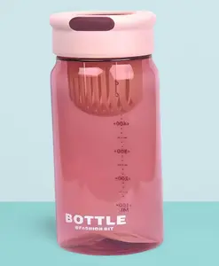 Mihar Essentials Fruit Infuser Sipper Water Bottle Pink - 650 ml
