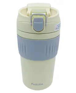 Sanjary Basic Handy Stainless Steel 304 Water Bottle Yellow - 480 ml