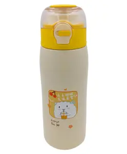 SANJARY BPA Free Double Wall Vacuum Insulated Wate Bottle Yellow - 380 ml