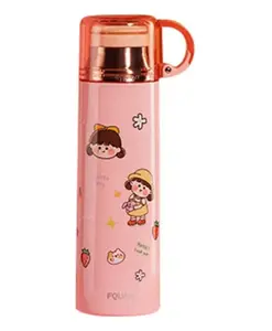 SANJARY Stainless Steel 304 Double Wall Water Bottle Pink - 520 ml