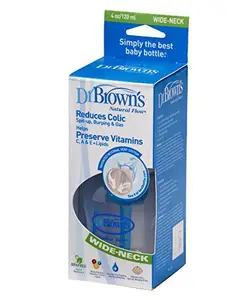 Dr. Brown's Dr Brown Natural Flow Polypropylene Wide Neck Bottle - 240 ml