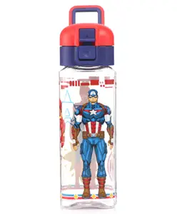 Avengers Square Water Bottle Multicolor - 550 ml