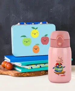 Cello Junior Hot & Cold Stainless Steel Kids Water Bottle Peach- 275 ml