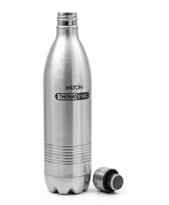 Milton Insulated Steel Bottles Thermosteel Duo Dlx Steel Plain Silver - 1000 ml