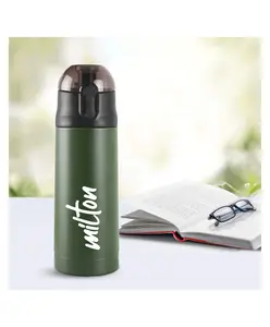 Milton New Crown 600 Thermosteel Hot and Cold Vacuum Insulated Water Bottle Green - 500 ml