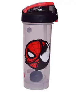 Disney by Gluman Spiderman Cartoon Character Printed Shaker Bottle For Boys Preworkout & Bcaa Shake 100% Food Grade BPA Free Recyclable/Reusable - 850 ml