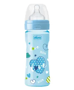 Chicco Well Being Feeding Bottle Blue - 250 ml