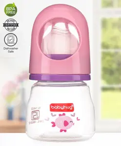 Babyhug Anti Colic Sterilizable Feeding Bottle Pink - 60 ml