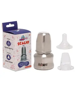Adore Scalio 2 Stage Stainless Steel Regular Neck Feeding Bottle -60 ml