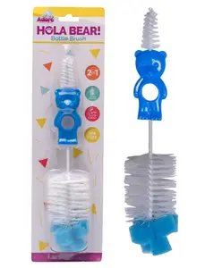 Adore Hola Bear 2 in 1 Bottle Cleaning Brush Kit- Blue