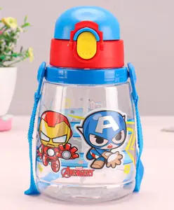 Marvel By SKI Avengers Celina Water Bottle Blue & Red- 450 ml