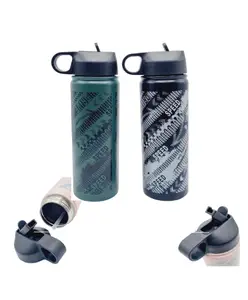 SANJARY Single Wall Stainless Steel Walter bottle for Drink and Juice 750 ml color design may vary