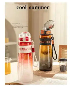 SANJARY Plastic water bottle with handle dual shade bottle 750 ml for kids color design may vary