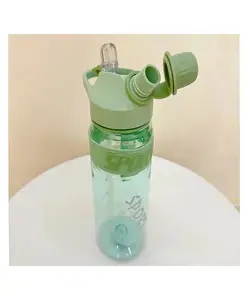 SANJARY Water bottle 2in1 sipper and non sipper with handle bottle 880 ml for multipurpose color design may vary