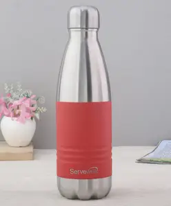 Servewell Indus Pro Vacuum Stainless Bottle Red - 500 ml