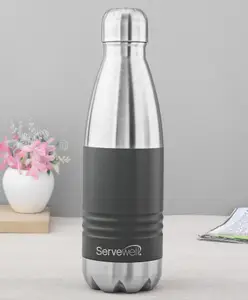 Servewell Indus Pro Vacuum Stainless Steel Bottle Grey - 500 ml
