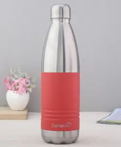 Servewell Indus Pro Vacuum Stainless Bottle Red & Silver - 750 ml
