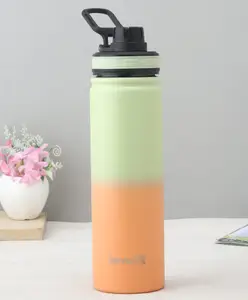 Servewell Thunder Pro Vacuum Stainless Bottle Orange & Light Green - 725 ml