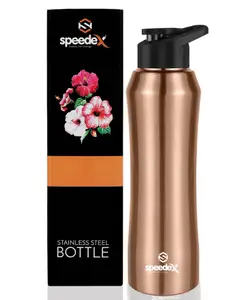 SPEEDEX Glacia Stainless Steel 1 Liter Water Bottle for Men, Woman and Kids (1000 ml Copper Gold Sipper)