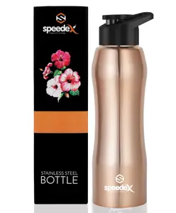 Speedex Hydrate Stainless Steel 1 Litre Water Bottle For Men Woman Kids (1000 ml Copper Gold Sipper)