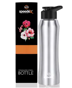 Speedex Glacia Stainless Steel 1 Liter Water Bottle for Men Woman and Kids (1000 ml, Silver, Sipper)