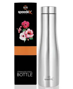 SPEEDEX Splash Stainless Steel 1 Liter Water Bottle for Men, Woman and Kids (1000 ml, Silver)