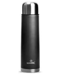 SPEEDEX Flasq Vacuum Insulated 24 Hrs Hot & Cold Thermosteel Water Bottle (1000 ml, Grey )