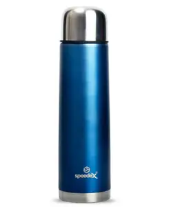 SPEEDEX Flasq Vacuum Insulated 24 Hrs Hot & Cold Thermosteel Water Bottle (500 ml, Blue )